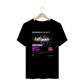Nome do produto  Camiseta Plus Size Green Day Live in Curitiba 12.09