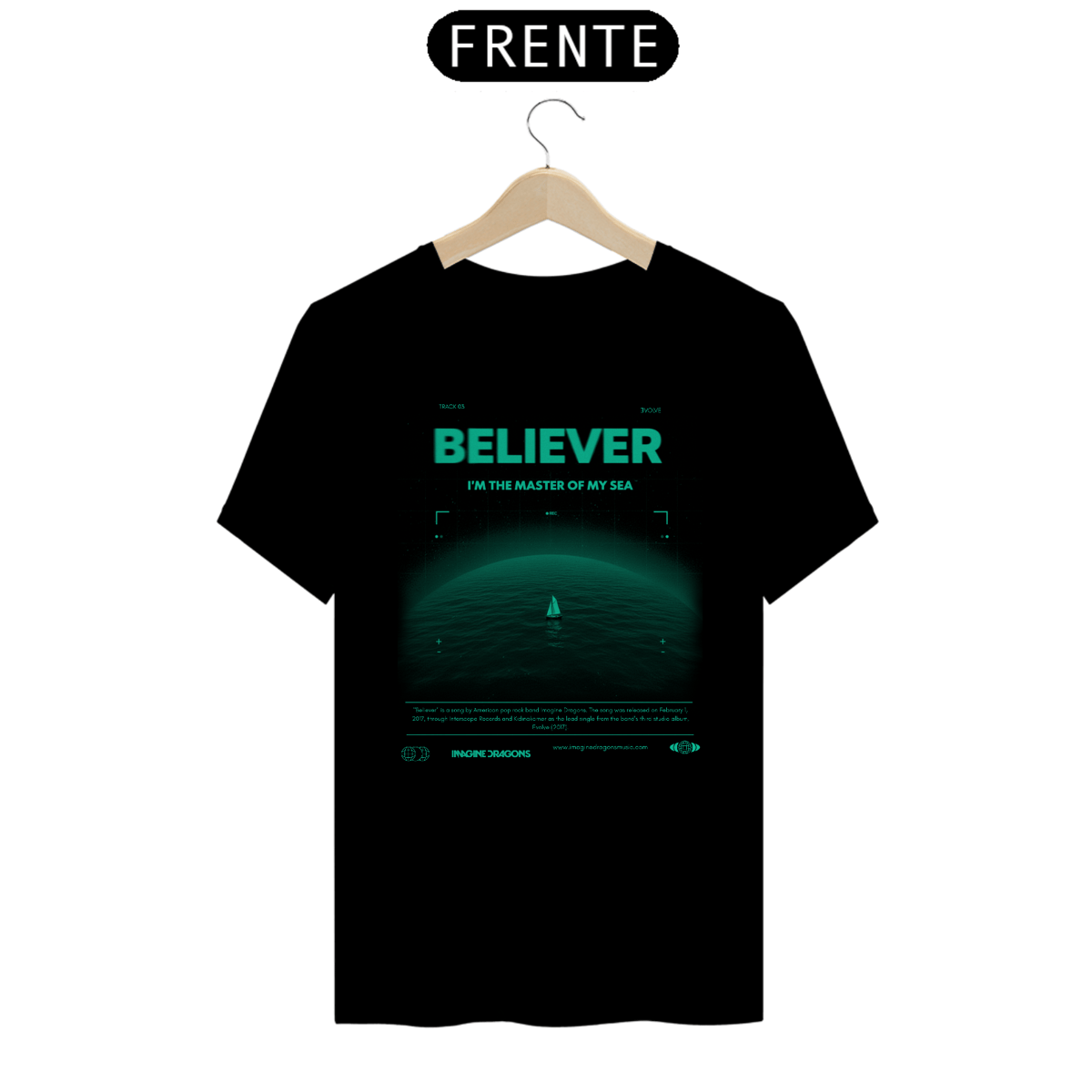 Nome do produto: Camiseta Imagine Dragons Believer #2