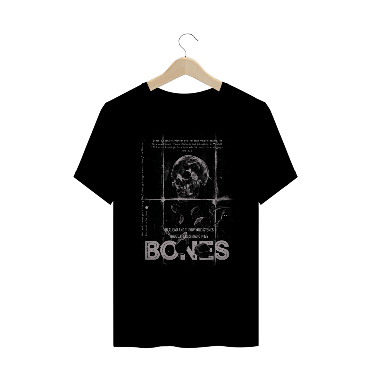 Nome do produto: Camiseta Plus Size Imagine Dragons Bones #2