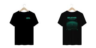 Nome do produto Camiseta Plus Size Imagine Dragons Believer #2 (Estampa Frente e Costas)