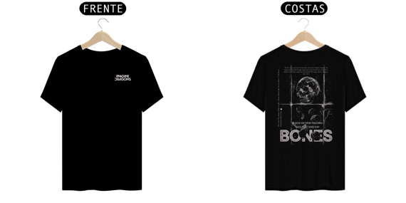 Camiseta Imagine Dragons Bones #2 (Estampa Frente e Costas)