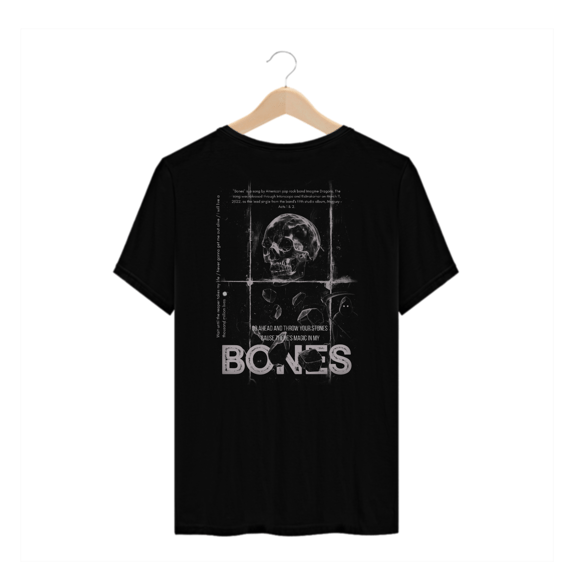 Camiseta Plus Size Imagine Dragons Bones #2 (Estampa nas Costas)