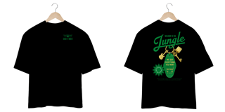 Nome do produto Camiseta Oversized Guns N' Roses Welcome to The Jungle (Estampa Frente e Costas) 