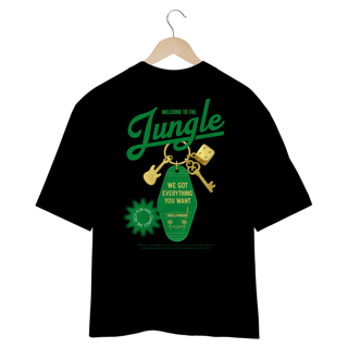 Nome do produto Camiseta Oversized Guns N' Roses Welcome to The Jungle (Estampa nas Costas) 