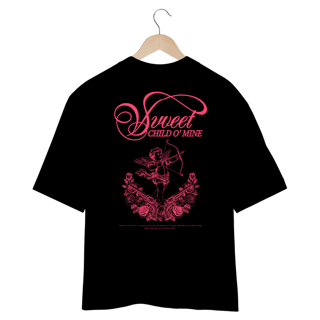 Nome do produto Camiseta Oversized Guns N' Roses Sweet Child O' Mine (Estampa nas Costas)