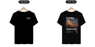 Nome do produto Camiseta Oasis Supersonic (Preta, Estampa Frente & Costas)