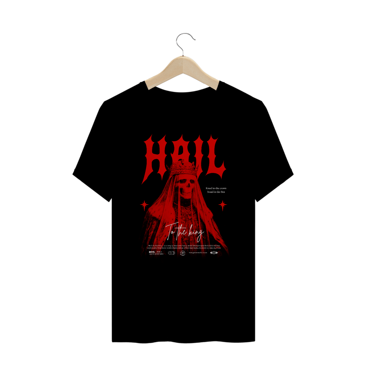Nome do produto: Camiseta Plus Size  Avenged Sevenfold Hail to the King