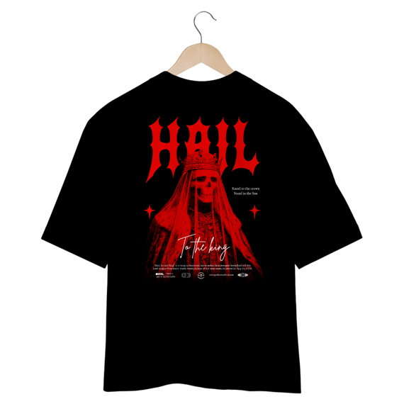 Camiseta Oversized Avenged Sevenfold Hail to the King (Estampa nas Costas)
