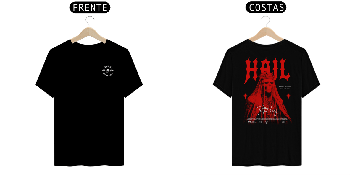 Nome do produto: Camiseta Avenged Sevenfold Hail to the King (Estampa Frente e Costas)