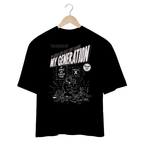 Camiseta Oversized Limp Bizkit My Generation (Preta)