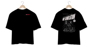 Nome do produto Camiseta Oversized Limp Bizkit My Generation (Preta, Estampa Frente e Costas)