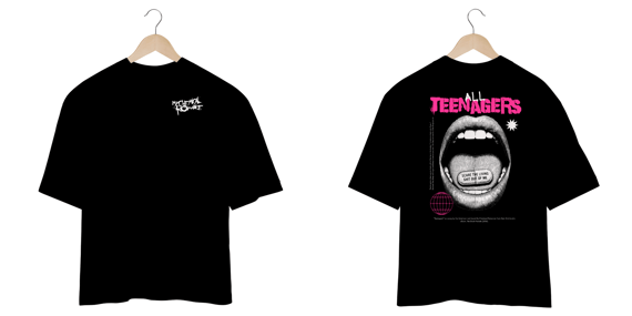 Camiseta Oversized My Chemical Romance Teenagers (Estampa Frente & Costas)