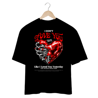 Nome do produto Camiseta Oversized My Chemical Romance I Don't love You (Preta)