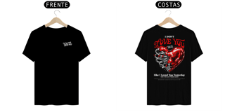 Nome do produto Camiseta My Chemical Romance I Don't Love You (Estampa Frente & Costas, Preta)