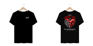 Nome do produto Camiseta Plus Size My Chemical Romance I Don't Love You (Estampa Frente & Costas, Preta)