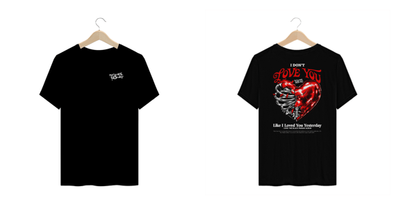 Camiseta Plus Size My Chemical Romance I Don't Love You (Estampa Frente & Costas, Preta)