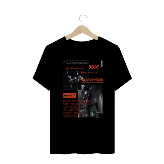 Camiseta Plus Size My Chemical Romance The Black Parade Tour