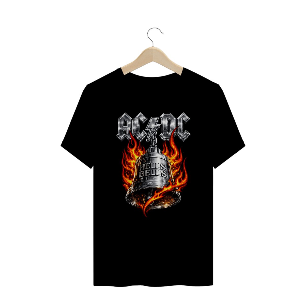 Nome do produto: Camiseta Plus Size AC/DC Hells Bells