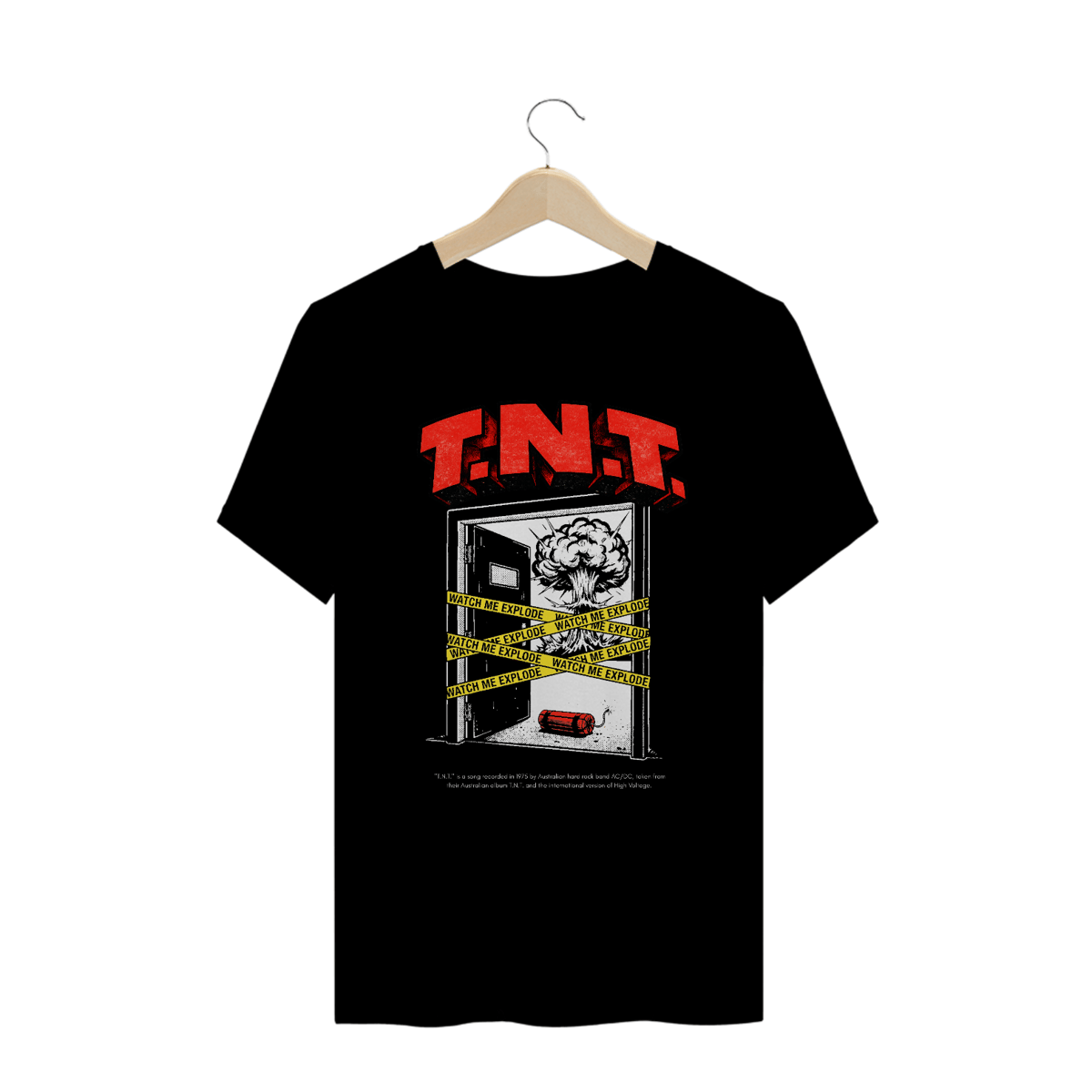 Nome do produto: Camiseta Plus Size AC/DC T.N.T.