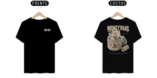 Nome do produto Camiseta AC/DC Moneytalks (Estampa Frente e Costas)