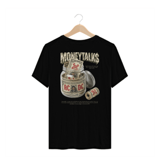 Nome do produto Camiseta Plus Size AC/DC Moneytalks (Estampa nas Costas)