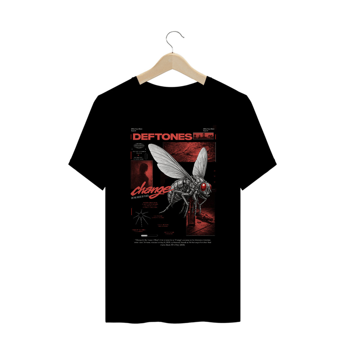 Nome do produto: Camiseta Plus Size Deftones Change (In The House Of Flies)