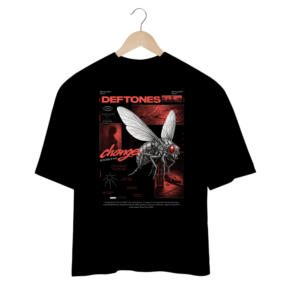 Nome do produto: Camiseta Oversized Deftones Change (In The House Of Flies)