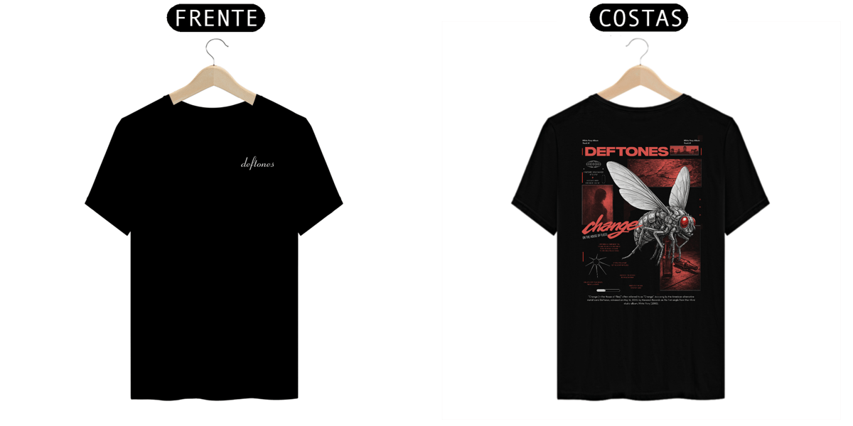 Nome do produto: Camiseta Deftones Change (In The House Of Flies) (Estampa Frente e Costas)