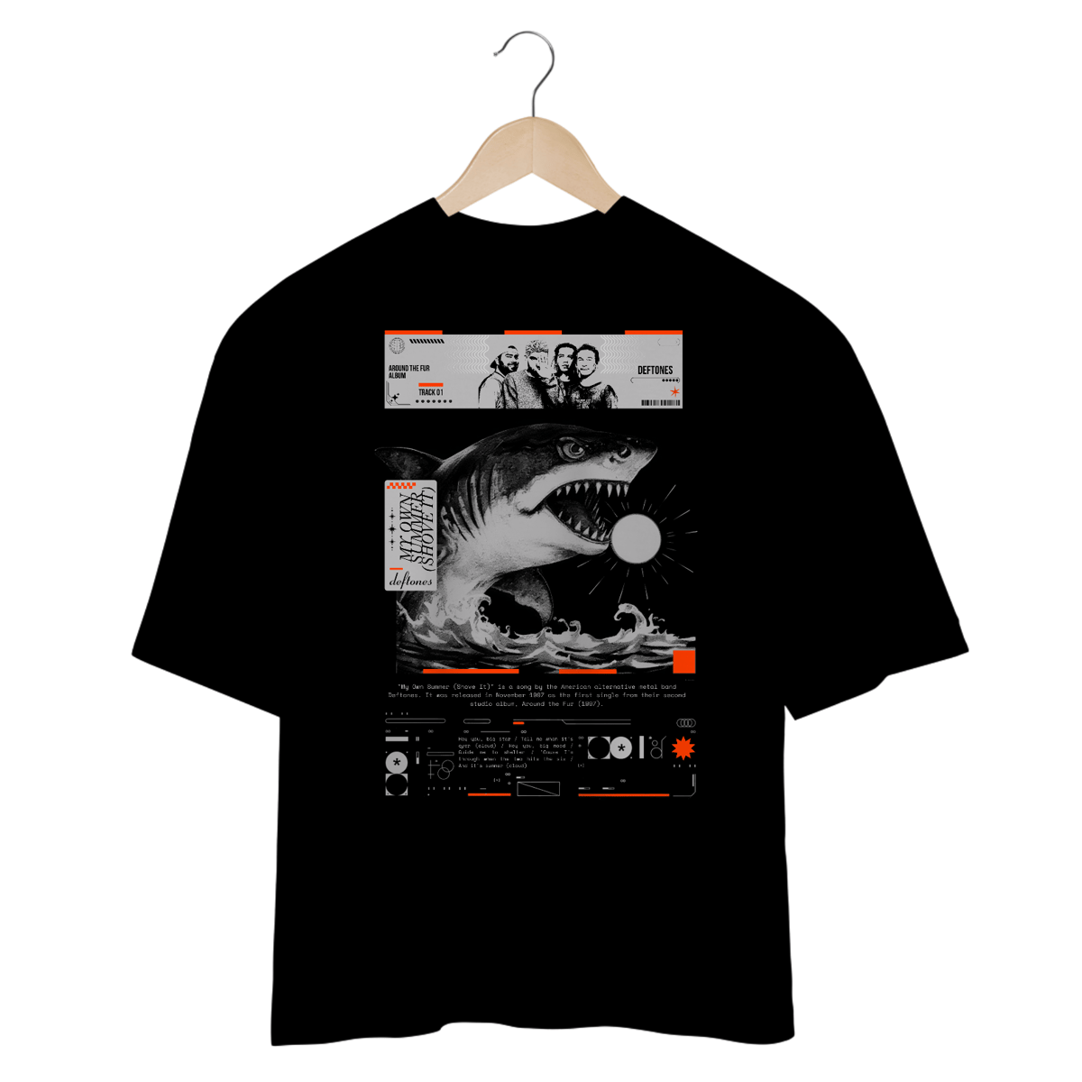 Nome do produto: Camiseta Oversized Deftones My Own Summer (Shove It) (Estampa nas Costas)
