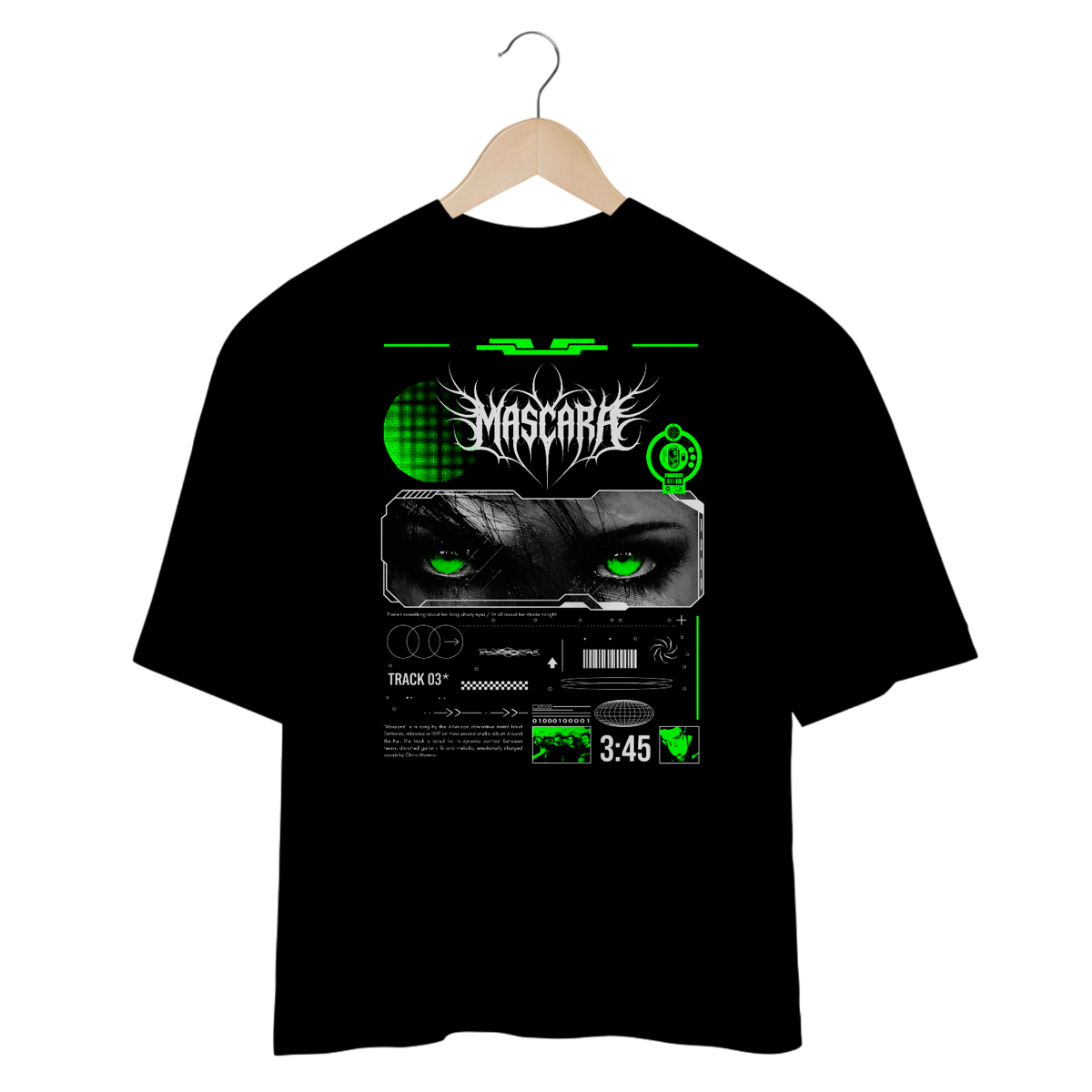 Nome do produto: Camiseta Oversized Deftones Mascara