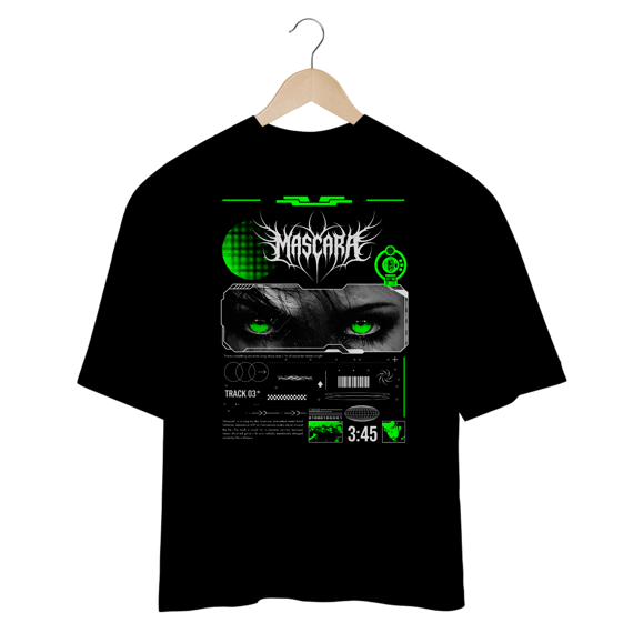 Camiseta Oversized Deftones Mascara