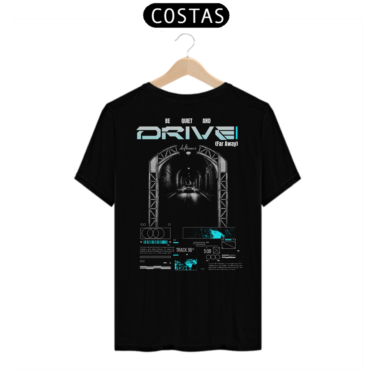 Nome do produto: Camiseta Deftones Be Quiet And Drive (Far Away) (Estampa nas  Costas)