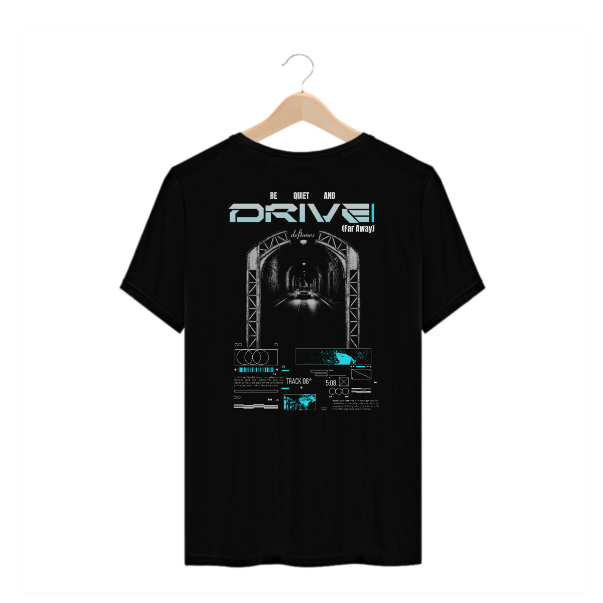 Nome do produto: Camiseta Plus Size Deftones Be Quiet And Drive (Far Away) (Estampa nas  Costas)
