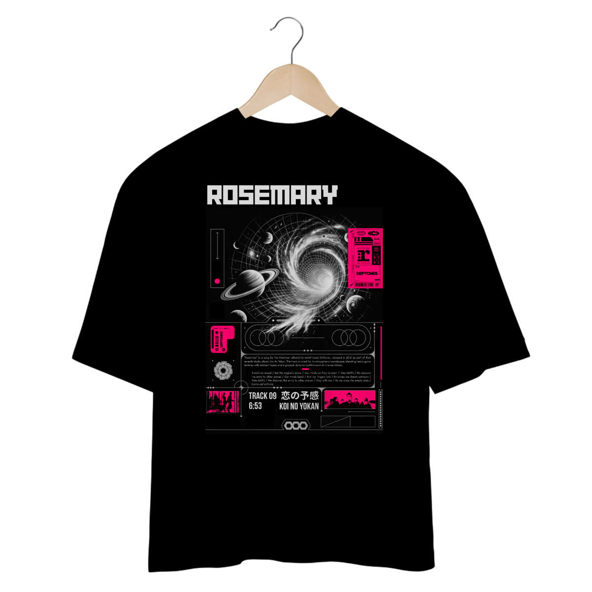 Nome do produto: Camiseta Oversized Deftones Rosemary 