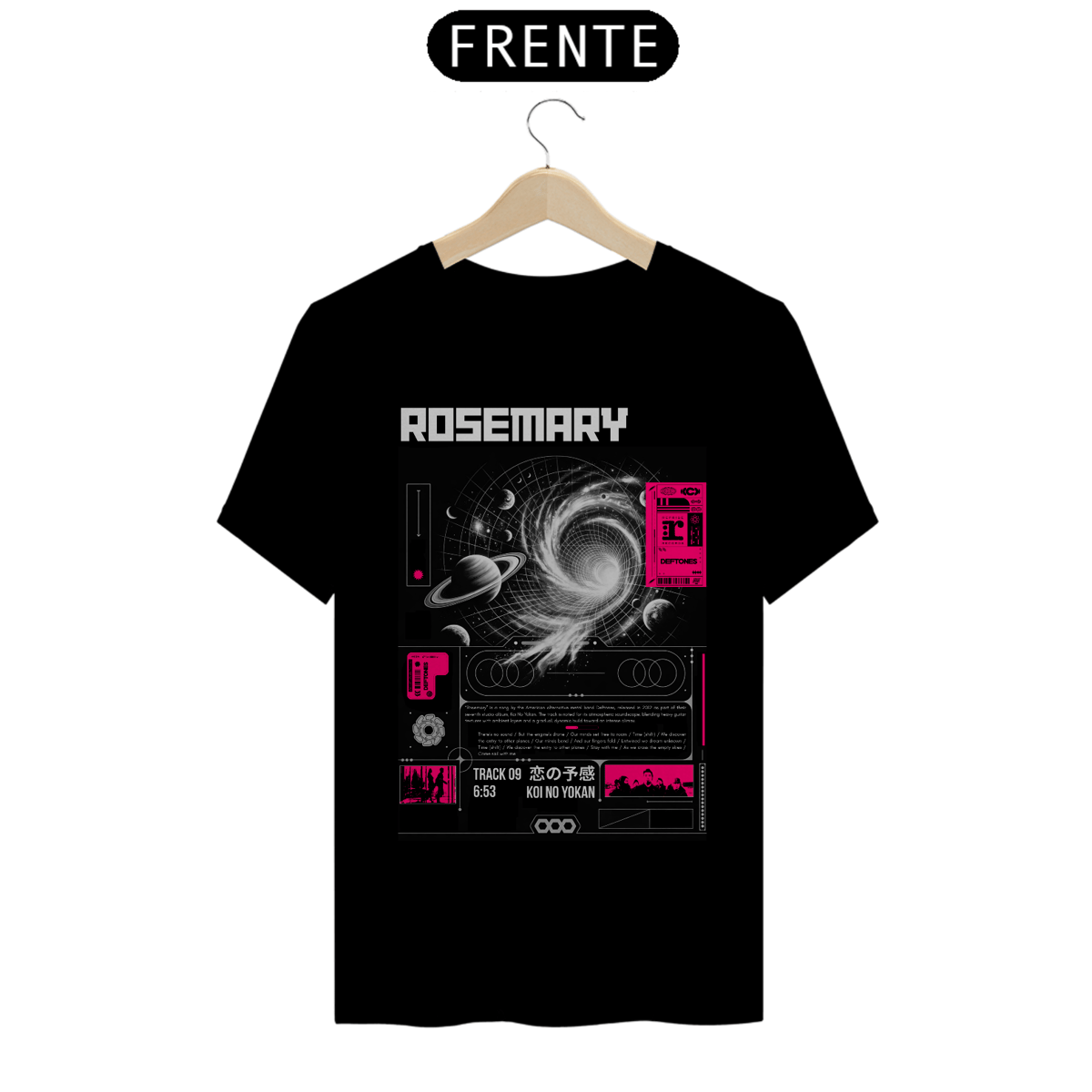 Nome do produto: Camiseta Deftones Rosemary 