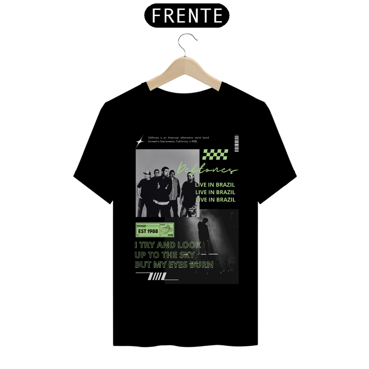 Nome do produto: Camiseta Deftones Live in Brazil 