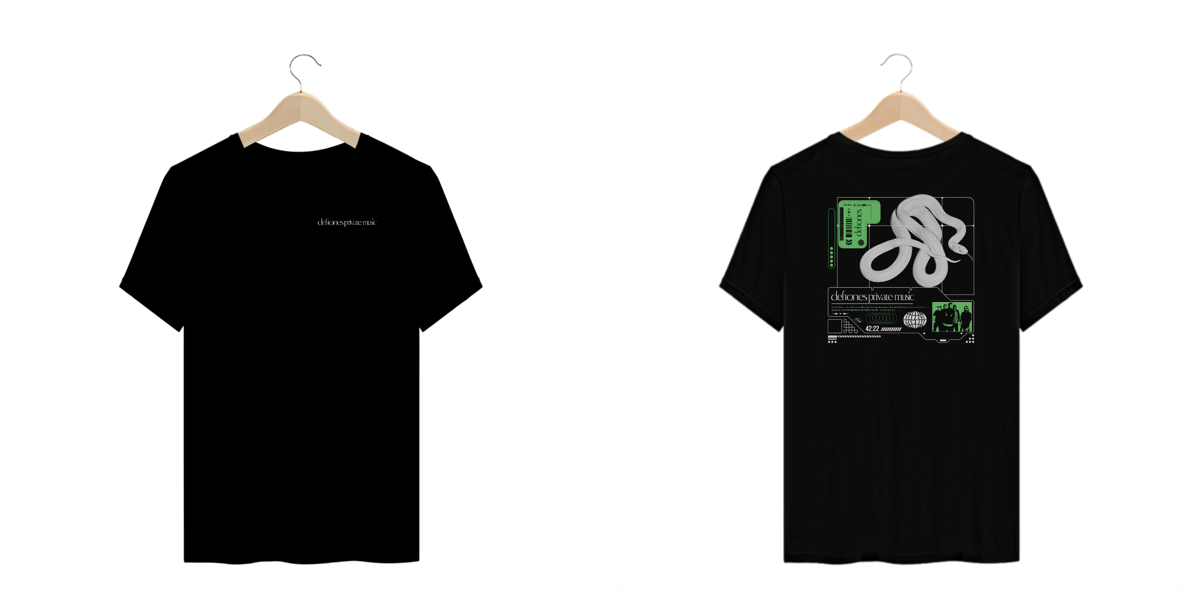 Nome do produto: Camiseta Plus Size Deftones Private Music (Estampa Frente e Costas)