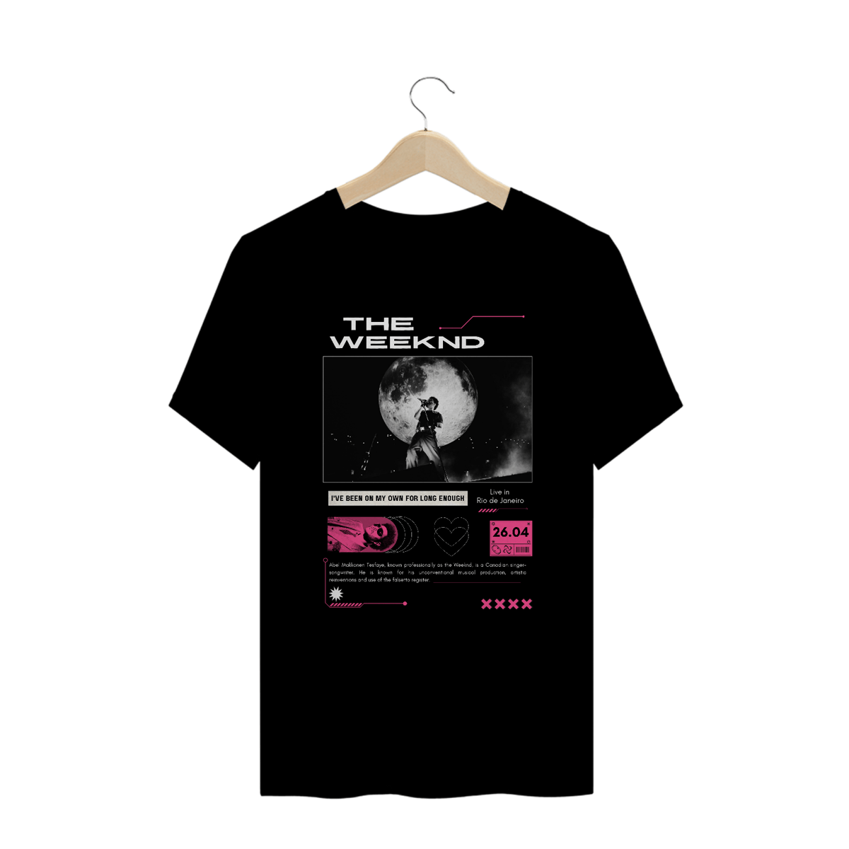 Nome do produto: Camiseta Plus Size The Weeknd Live in Rio de Janeiro 26.04