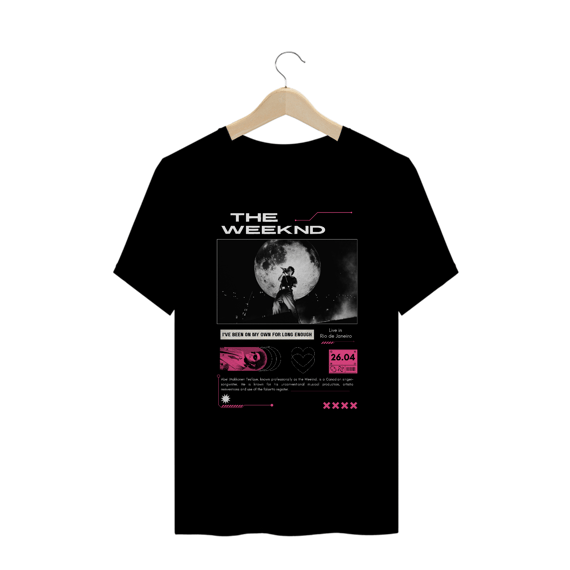Camiseta Plus Size The Weeknd Live in Rio de Janeiro 26.04