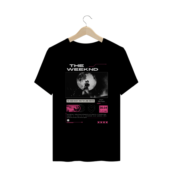 Camiseta Plus Size The Weeknd Live in São Paulo 30.04