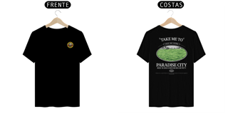 Nome do produto Camiseta Guns N' Roses Paradise City (Preta, Estampa Frente e Costas)