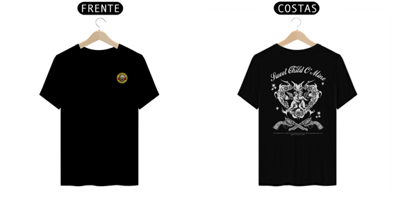 Camiseta Guns N' Roses Sweet Child O' Mine V2 (Preta, Estampa Frente e Costas)