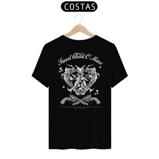 Nome do produto Camiseta Guns N' Roses Sweet Child O' Mine V2 (Preta, Estampa nas Costas)