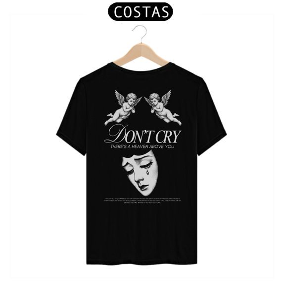 Camiseta Guns N' Roses Don't Cry (Preta, Estampa nas Costas)