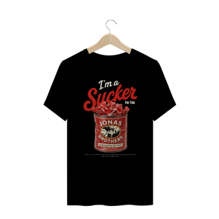 Nome do produto Camiseta Plus Size Jonas Brothers Sucker V2 (Preta)