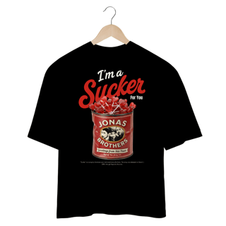 Nome do produto Camiseta Oversized Jonas Brothers Sucker V2 (Preta)