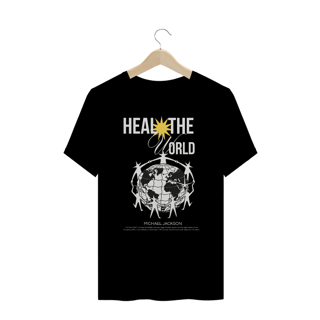 Nome do produto Camiseta Plus Size Michael Jackson Heal The World