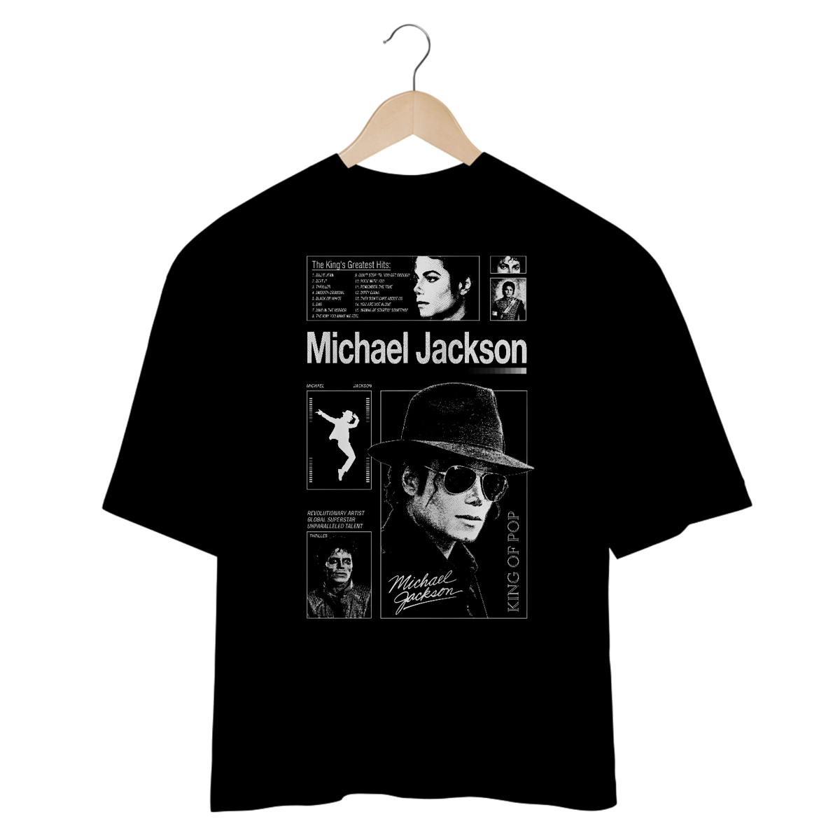 Nome do produto: Camiseta Oversized Michael Jackson