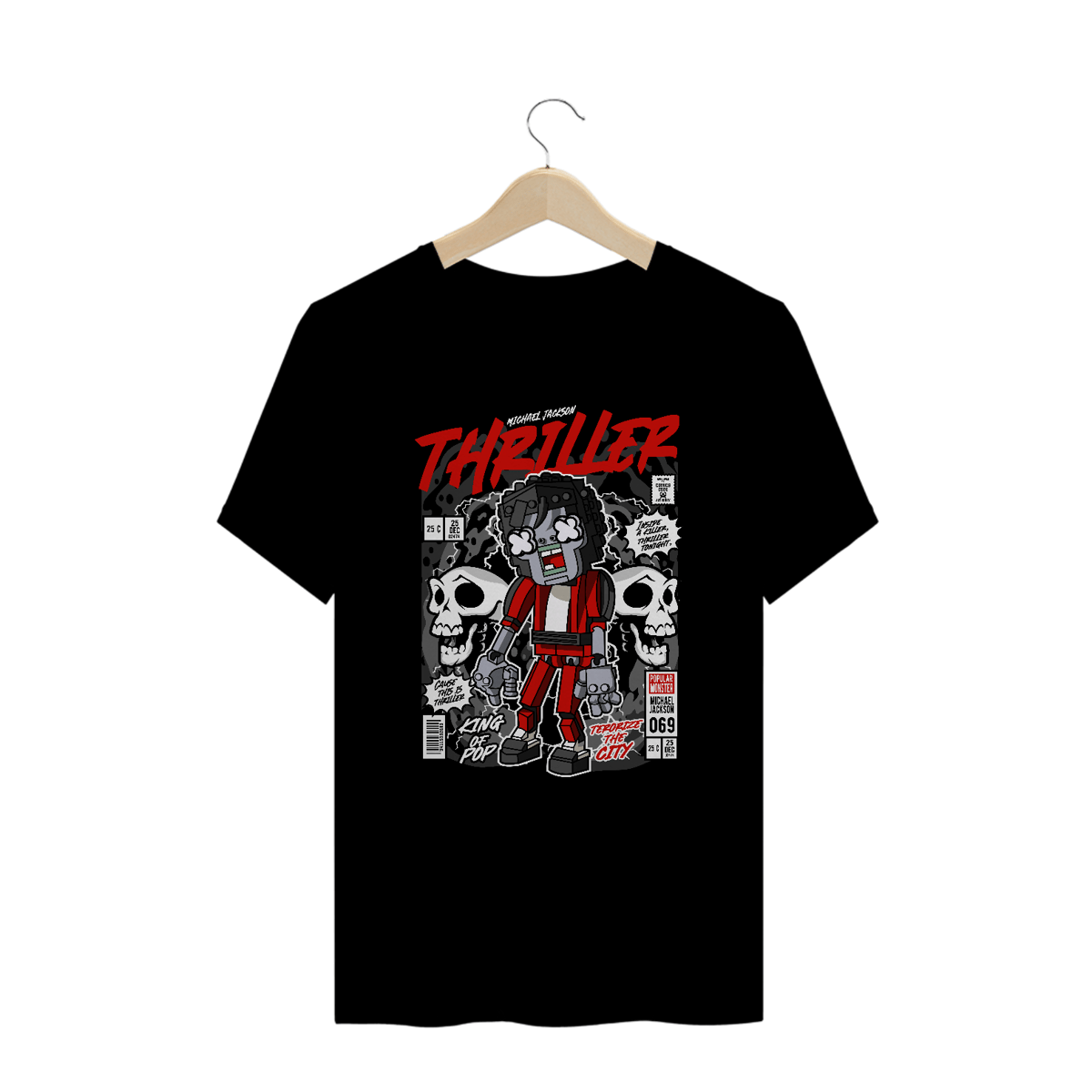 Nome do produto: Camiseta Plus Size Funko Pop Michael Jackson