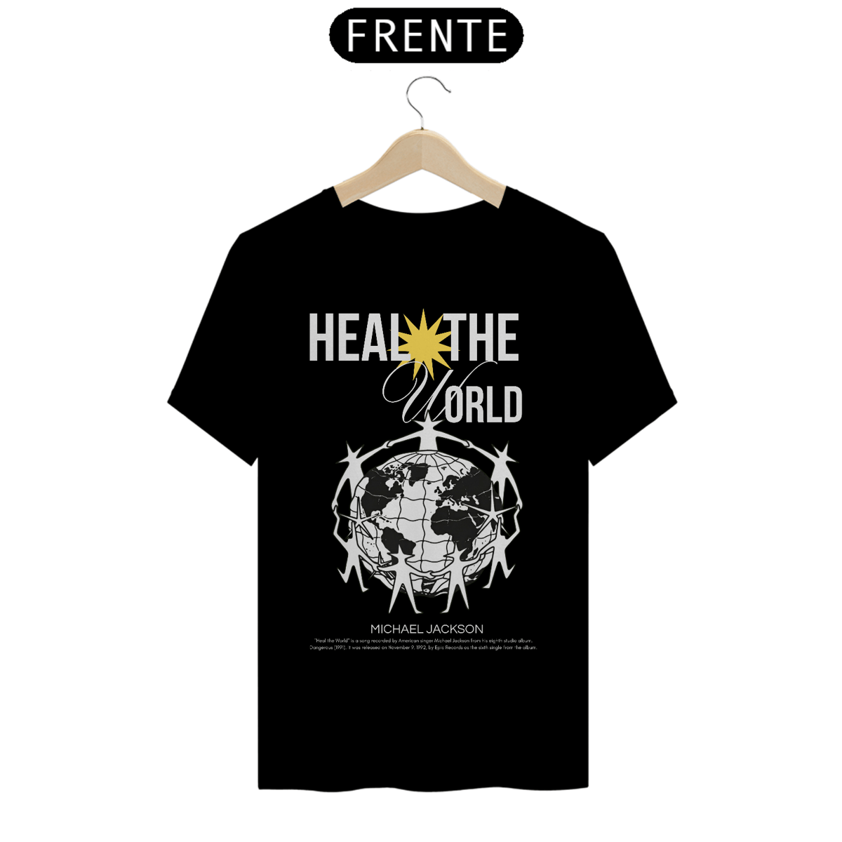 Nome do produto: Camiseta Michael Jackson Heal The World